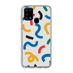 CaseCompany Illustratieve pop 2: Samsung Galaxy M31 Transparant Hoesje