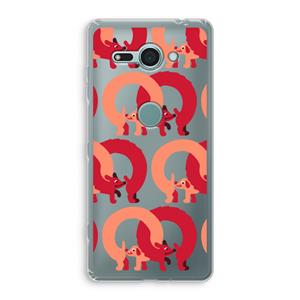 CaseCompany Dogs: Sony Xperia XZ2 Compact Transparant Hoesje