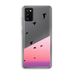 CaseCompany Fly away: Samsung Galaxy A41 Transparant Hoesje