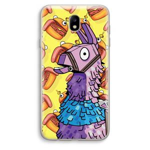 CaseCompany Loot Burger: Samsung Galaxy J7 (2017) Transparant Hoesje