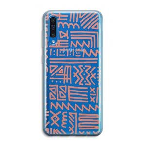 CaseCompany Marrakech Pink: Samsung Galaxy A50 Transparant Hoesje