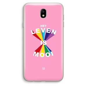 CaseCompany Het Leven Is Mooi: Samsung Galaxy J7 (2017) Transparant Hoesje