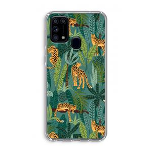 CaseCompany Luipaard 2: Samsung Galaxy M31 Transparant Hoesje