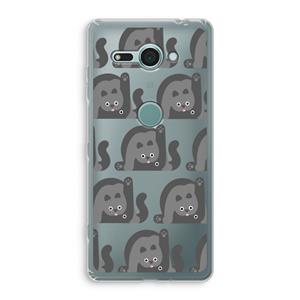 CaseCompany Cats: Sony Xperia XZ2 Compact Transparant Hoesje