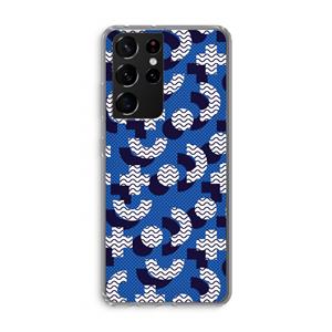 CaseCompany 8-bit N°5: Samsung Galaxy S21 Ultra Transparant Hoesje