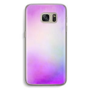 CaseCompany Clouds pastel: Samsung Galaxy S7 Transparant Hoesje