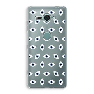 CaseCompany Eyes pattern: Sony Xperia XZ2 Compact Transparant Hoesje