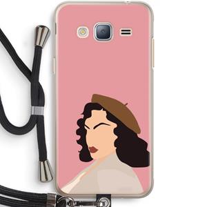 CaseCompany Confidence: Samsung Galaxy J3 (2016) Transparant Hoesje met koord