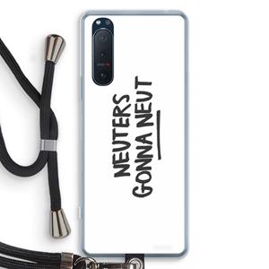 CaseCompany Neuters: Sony Xperia 5 II Transparant Hoesje met koord