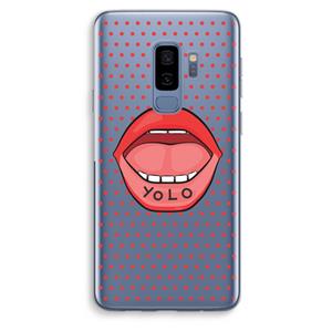CaseCompany Yolo Denise: Samsung Galaxy S9 Plus Transparant Hoesje