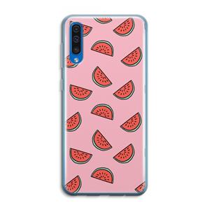 CaseCompany Watermeloen: Samsung Galaxy A50 Transparant Hoesje