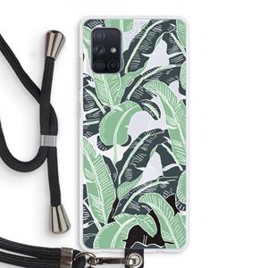 CaseCompany This Sh*t Is Bananas: Samsung Galaxy A71 Transparant Hoesje met koord