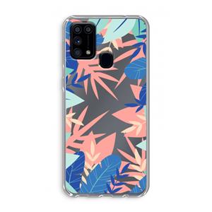 CaseCompany Tropisch: Samsung Galaxy M31 Transparant Hoesje