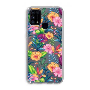 CaseCompany Tropisch 2: Samsung Galaxy M31 Transparant Hoesje