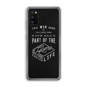 CaseCompany Life: Samsung Galaxy A41 Transparant Hoesje