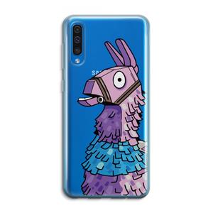 CaseCompany Lama: Samsung Galaxy A50 Transparant Hoesje