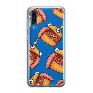 CaseCompany Hamburger: Samsung Galaxy A50 Transparant Hoesje