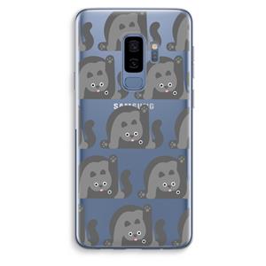 CaseCompany Cats: Samsung Galaxy S9 Plus Transparant Hoesje