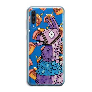 CaseCompany Loot Burger: Samsung Galaxy A50 Transparant Hoesje