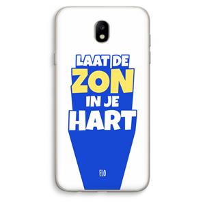 CaseCompany Laat de zon in je hart: Samsung Galaxy J7 (2017) Transparant Hoesje