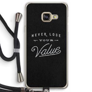 CaseCompany Never lose your value: Samsung Galaxy A3 (2016) Transparant Hoesje met koord