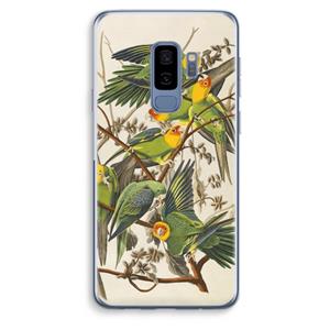 CaseCompany Carolinaparkiet: Samsung Galaxy S9 Plus Transparant Hoesje