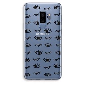 CaseCompany Eye pattern #2: Samsung Galaxy S9 Plus Transparant Hoesje