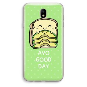 CaseCompany Avo Good Day: Samsung Galaxy J7 (2017) Transparant Hoesje
