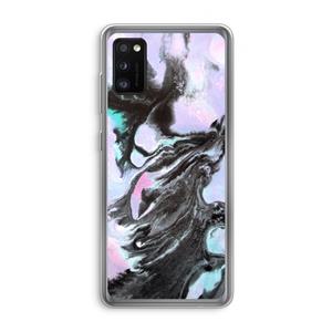 CaseCompany Pastel zwart: Samsung Galaxy A41 Transparant Hoesje