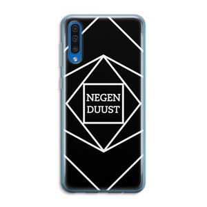CaseCompany Negenduust geometrisch: Samsung Galaxy A50 Transparant Hoesje