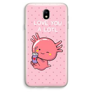 CaseCompany Love You A Lotl: Samsung Galaxy J7 (2017) Transparant Hoesje