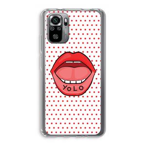 CaseCompany Yolo Denise: Xiaomi Redmi Note 10S Transparant Hoesje