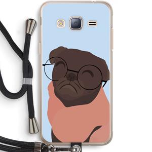 CaseCompany Ludo: Samsung Galaxy J3 (2016) Transparant Hoesje met koord