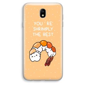 CaseCompany You're Shrimply The Best: Samsung Galaxy J7 (2017) Transparant Hoesje