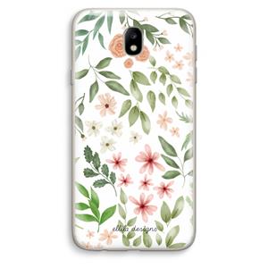 CaseCompany Botanical sweet flower heaven: Samsung Galaxy J7 (2017) Transparant Hoesje
