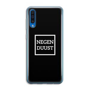 CaseCompany Negenduust black: Samsung Galaxy A50 Transparant Hoesje
