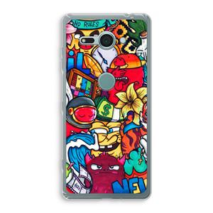 CaseCompany No Rules: Sony Xperia XZ2 Compact Transparant Hoesje