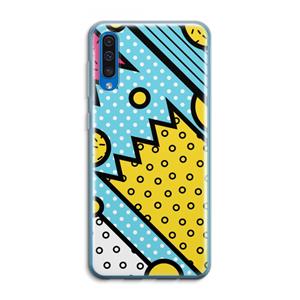 CaseCompany Pop Art #1: Samsung Galaxy A50 Transparant Hoesje