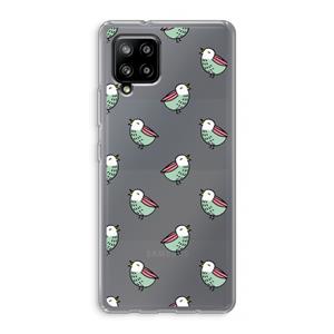 CaseCompany Vogeltjes: Samsung Galaxy A42 5G Transparant Hoesje