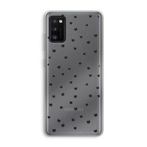 CaseCompany Kleine kattenkopjes: Samsung Galaxy A41 Transparant Hoesje