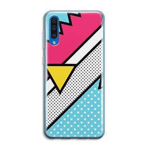 CaseCompany Pop Art #3: Samsung Galaxy A50 Transparant Hoesje