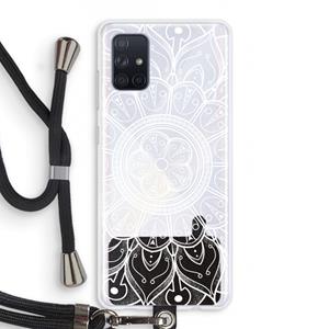 CaseCompany Roses Are Red: Samsung Galaxy A71 Transparant Hoesje met koord