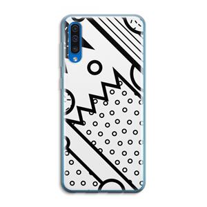 CaseCompany Pop Art #4: Samsung Galaxy A50 Transparant Hoesje