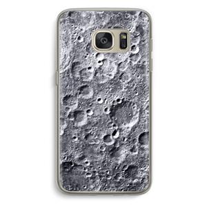 CaseCompany Maanlandschap: Samsung Galaxy S7 Transparant Hoesje