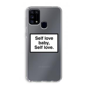 CaseCompany Self love: Samsung Galaxy M31 Transparant Hoesje