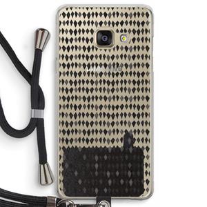 CaseCompany Crazy shapes: Samsung Galaxy A3 (2016) Transparant Hoesje met koord