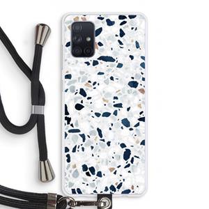 CaseCompany Terrazzo N°1: Samsung Galaxy A71 Transparant Hoesje met koord