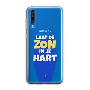 CaseCompany Laat de zon in je hart: Samsung Galaxy A50 Transparant Hoesje