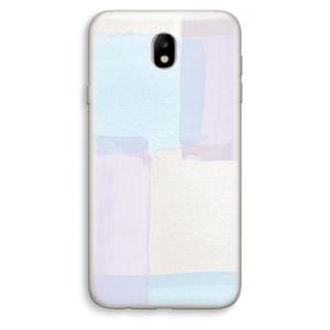 CaseCompany Square pastel: Samsung Galaxy J7 (2017) Transparant Hoesje