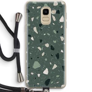 CaseCompany Terrazzo N°19: Samsung Galaxy J6 (2018) Transparant Hoesje met koord